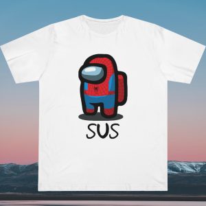 Among Us Red Is Sus Spider-Man T-shirt