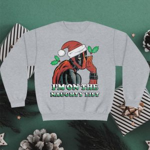 Marvel Deadpool Naughty List Christmas Sweatshirt