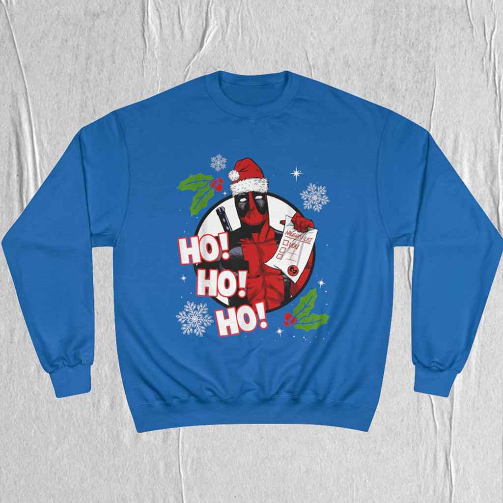 Marvel Deadpool Santa Christmas Sweatshirt Marvel Deadpool Santa Christmas Sweatshirt