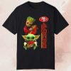 San Francisco 49ers Baby Yoda and Groot T-shirt