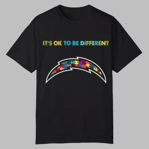 2025 Chargers It’s Ok To Be Different Shirt