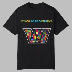 2025 Commanders It’s Ok To Be Different Shirt