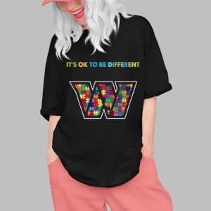 2025 Commanders It’s Ok To Be Different Shirt