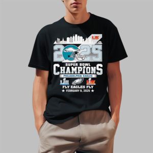 2025 Super Bowl LIX Champions Eagles February 9 2025 Shirt