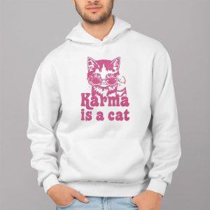 Angela Kinsey Karma Is a Cat Shirt 2 Angela Kinsey Karma Is a Cat Shirt 3