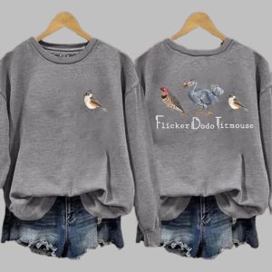 Animal FDT Flicker Dodo Titmouse Sweatshirt 2 Animal FDT Flicker Dodo Titmouse Sweatshirt 3