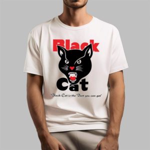 Matthew Livelsberger Wearing Black Cat Shirt