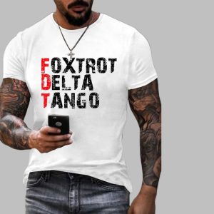 Men’s Foxtrot Delta Tango Print Shirt