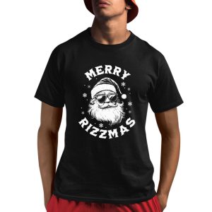 Merry Rizzmas Funny Christmas Santa Claus Shirt