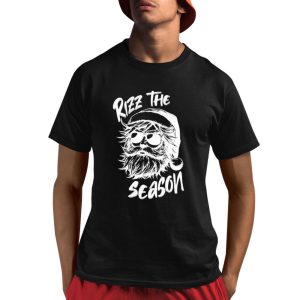 Merry Rizzmas Rizz The Season Christmas Santa Claus Shirt