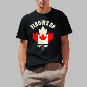 Proud Canadian Strong Elbows Up Canada Est 1867 Shirt