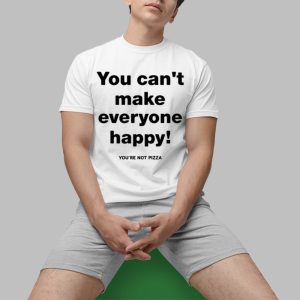 Tim Healey Wearing You Can’t Make Everyone Happy You’re Not Pizza Shirt