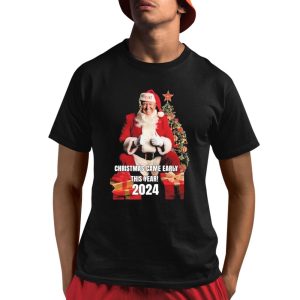 Trump 45 47 Christmas Came Early This Year 2024 Shirt
