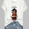 V-Neck Retro I’m Your Huckleberry Say When Print T-Shirt