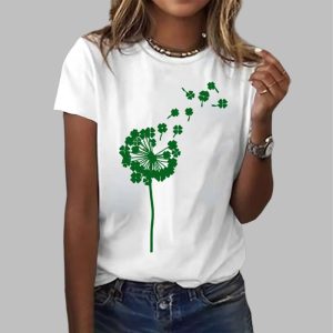 Women’S St Patrick’s Day Printed T-Shirt Women’S St Patrick’s Day Printed T-Shirt