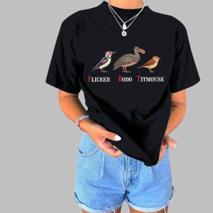 Women’s Animal FDT Flicker Dodo Titmouse Print T-Shirt