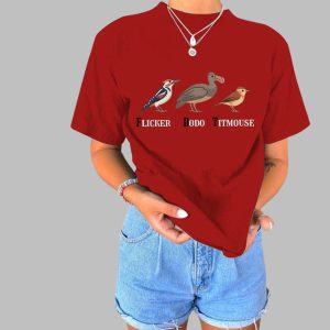 Womens Animal FDT Flicker Dodo Titmouse Print T Shirt 3
