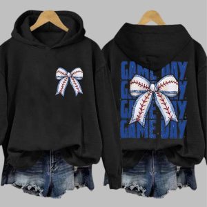 Women’s Baseball Game Day Printed Hoodie