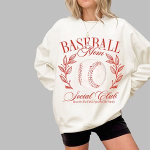 Women’s Baseball Mom Social Club Casual Sweatshirt