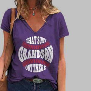 Women’s Baseball Tis The Season Print Casual T-Shirt