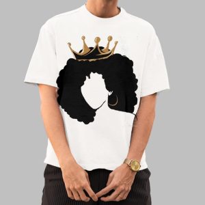 Women’s Black Queen Print Casual Sweatshirt