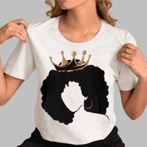 Women’s Black Queen Print Casual Sweatshirt