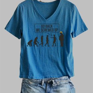 Women’s Casual Social Decline Printed T-Shirt