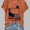 Women’s Don’t Worry I’m From Tech Support Print Casual T-Shirt