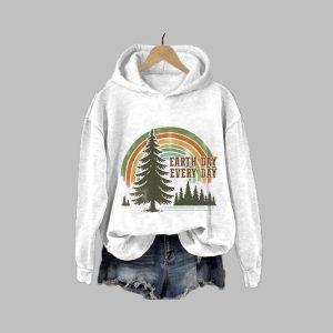 Women’s Earth Day Every Day Printed Sweatshirt