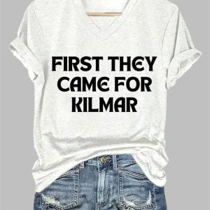 Women’s FDT First They Came For Kilmar Print Casual T-Shirt
