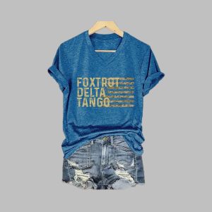 Women’s FDT Flag Print Casual T-Shirt