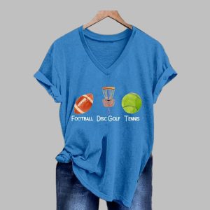 Women’s FDT Football Disc Golf Tennis T-Shirt