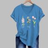 Women’s FDT Foxglon Daisy Tulip Flowers Print T-Shirt