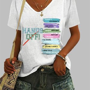 Women’s FDT Hands Off Print Casual Shirt