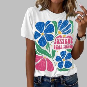 Women’s Fashion Foxtrot Delta Tango Print Shirt