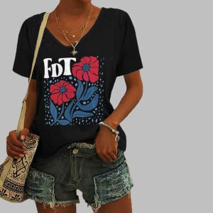 Women’s Flowers FDT Print T-Shirt