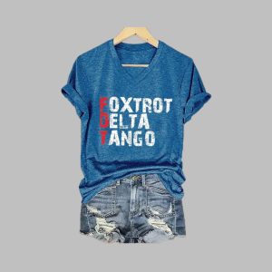 Women’s Foxtrot Delta Tango Print T-Shirt