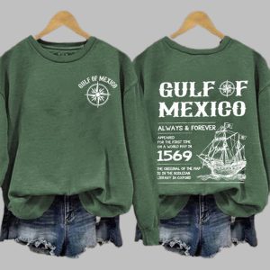 Women’s Gulf Of Mexico Always Forever Printed Sweatshirt Women’s Gulf Of Mexico Always Forever Printed Sweatshirt