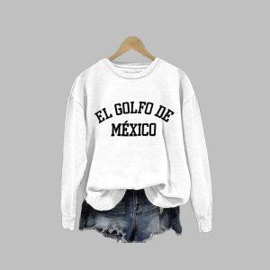 Women’s Gulf Of Mexico El Golfo De Mexico Print Sweatshirt Women’s Gulf Of Mexico El Golfo De Mexico Print Sweatshirt