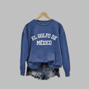Women's Gulf Of Mexico El Golfo De Mexico Print Sweatshirt 2 Womens Gulf Of Mexico El Golfo De Mexico Print Sweatshirt 3