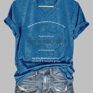 Women’s Kerr County Strong V-neck T-shirt 2025 Women’s Kerr County Strong V-neck T-shirt 2025