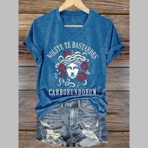 Women’s Nolite Te Bastardes Carborundorum Printed T-Shirt Women’s Nolite Te Bastardes Carborundorum Printed T-Shirt