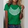 Women’s RBG Necklace Print T-Shirt