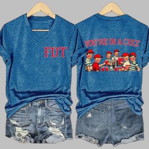 Women’s Retro FDT You’re In A Cult Print T-Shirt