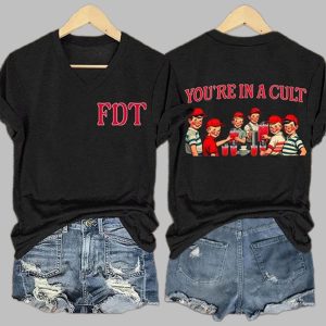 Women’s Retro FDT You’re In A Cult Print T-Shirt