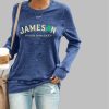 Women’s St. Patrick’s Day Jameson Irish Whiskey Printed Casual Sweatshirt