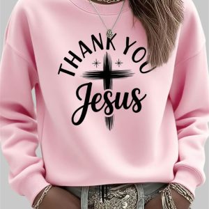 Women’s Vintage Faith Thank You Jesus Sweatshirt Women’s Vintage Faith Thank You Jesus Sweatshirt