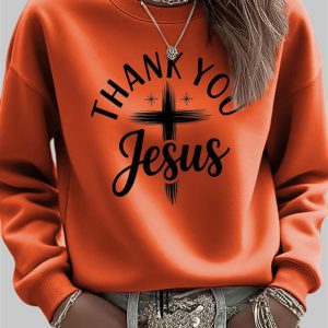 Women’s Vintage Faith Thank You Jesus Sweatshirt