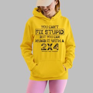 You Cant Fix Stupid But You Can Numb It With A 2X4 Shirt 3