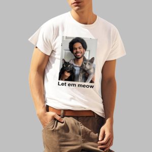 Jarrett Allen Wearing Let Em Meow Shirt